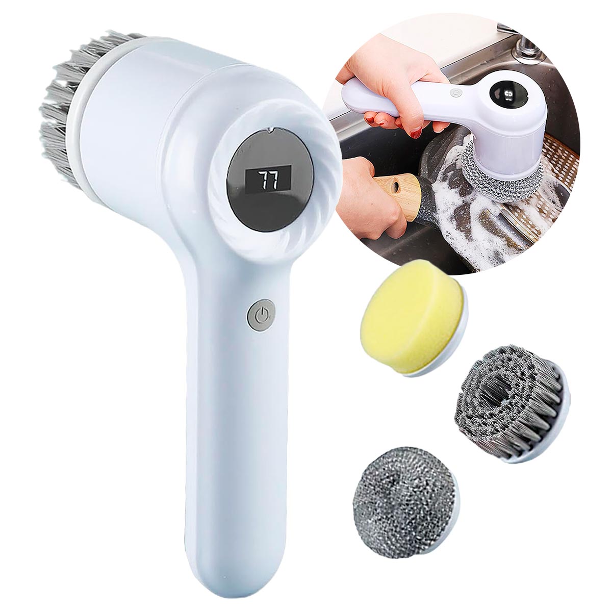 Cepillo Arranca Grasa Eléctrico