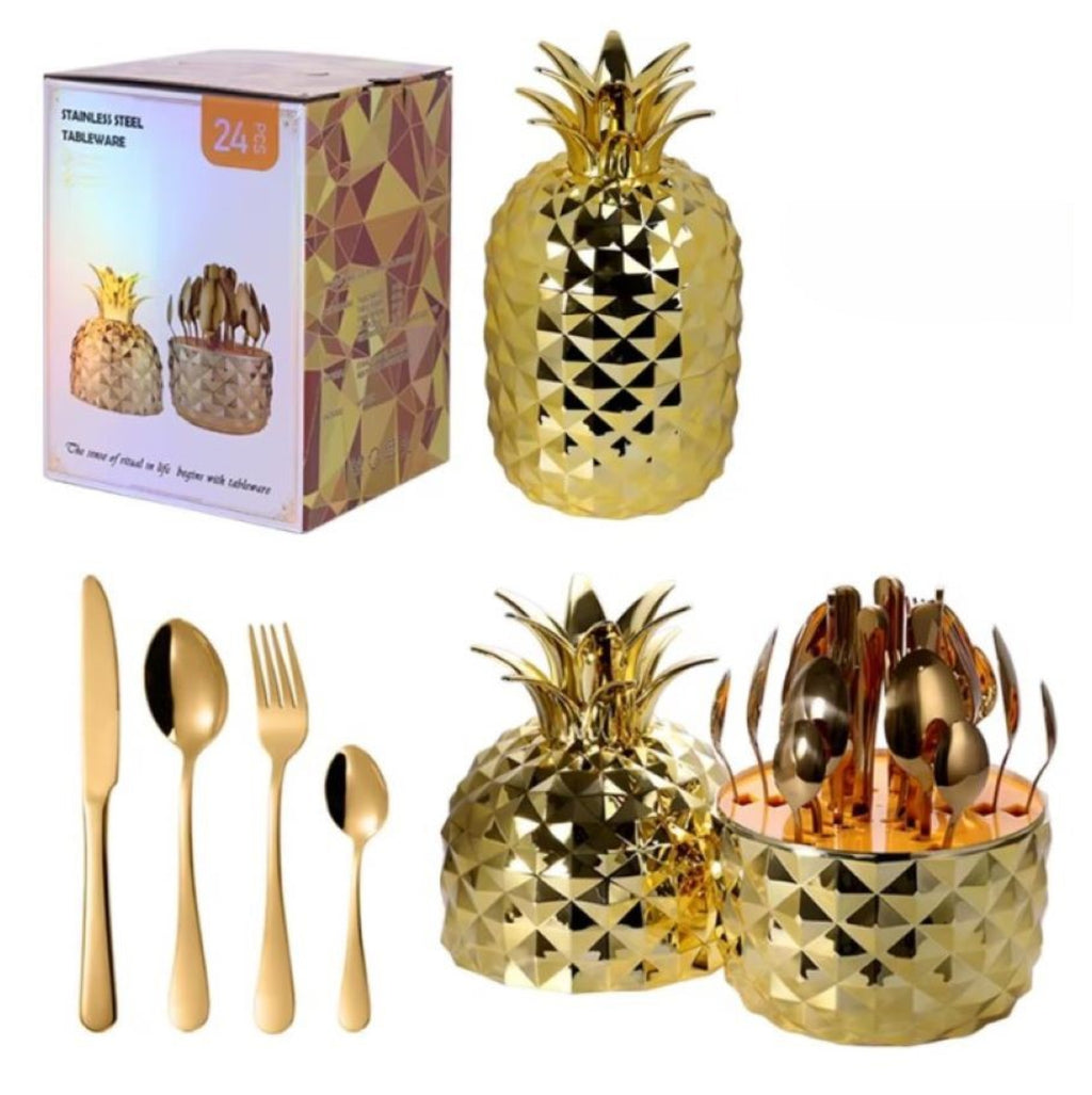Juego Cubiertos De 24 Piezas Base PIÑA