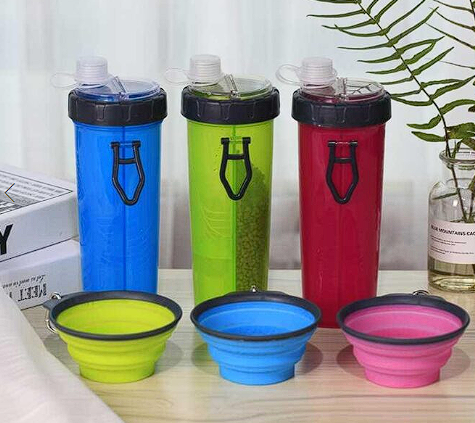 bebedero de agua, porta comida-mascota