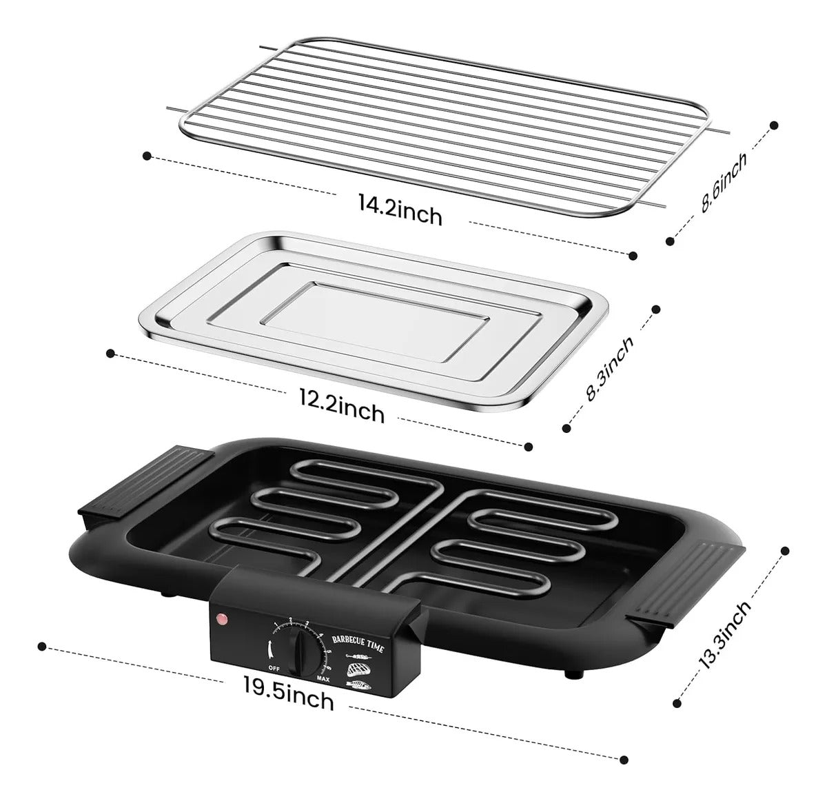 Parrilla Eléctrica Multiusos Para Uso Do